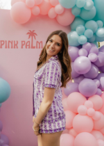 pink palm puff pajamas