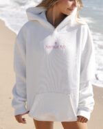 Pink Palm Puff Hoodie