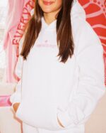 Pink Palm Puff Hoodie