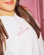 Pink Palm Puff Hoodie